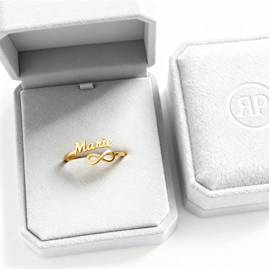 Anel com Nome Ajustável "Eternal Bond"