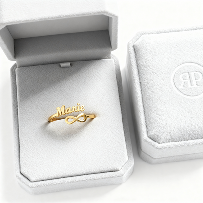 Anel com Nome Ajustável "Eternal Bond"