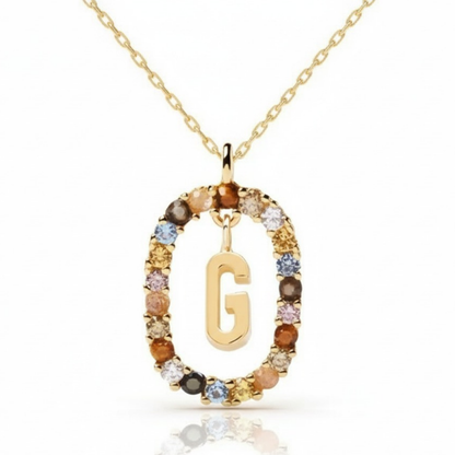 Colar Inicial "Rainbow"