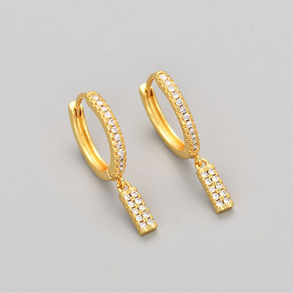 Brincos Initial "Crystal"