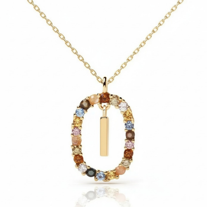 Colar Inicial "Rainbow"