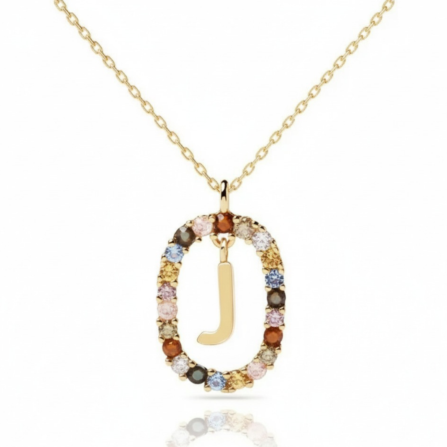 Colar Inicial "Rainbow"