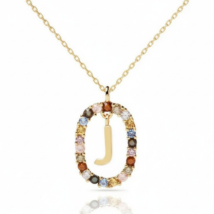 Colar Inicial "Rainbow"