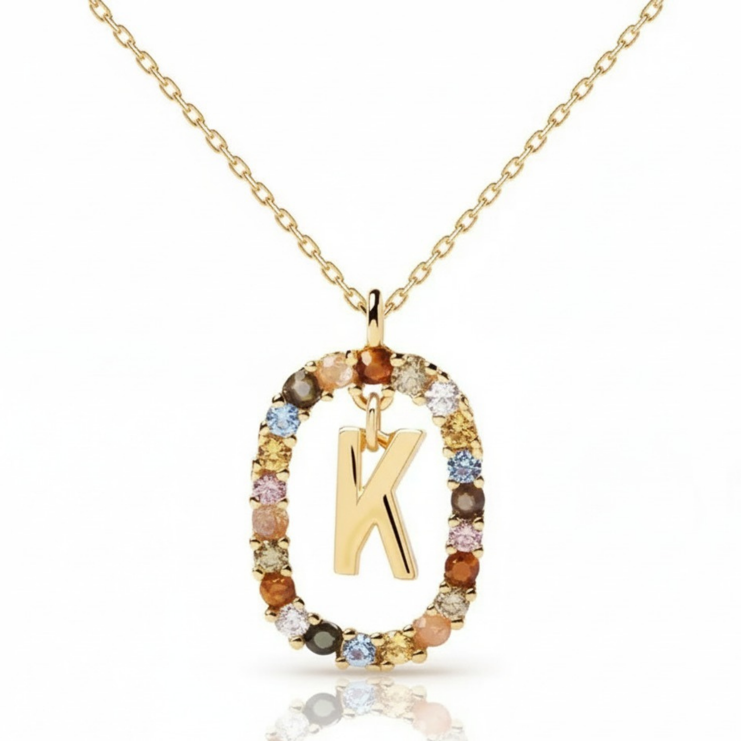 Colar Inicial "Rainbow"