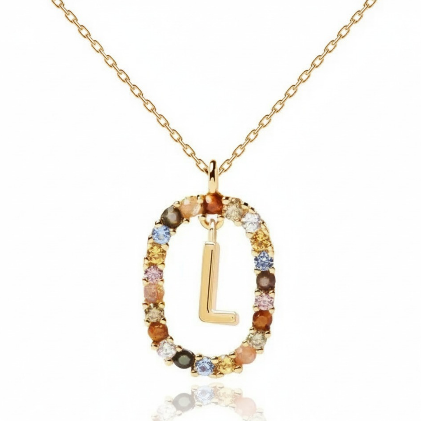 Colar Inicial "Rainbow"