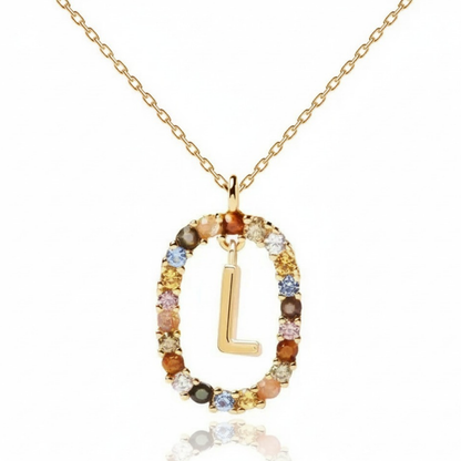 Colar Inicial "Rainbow"