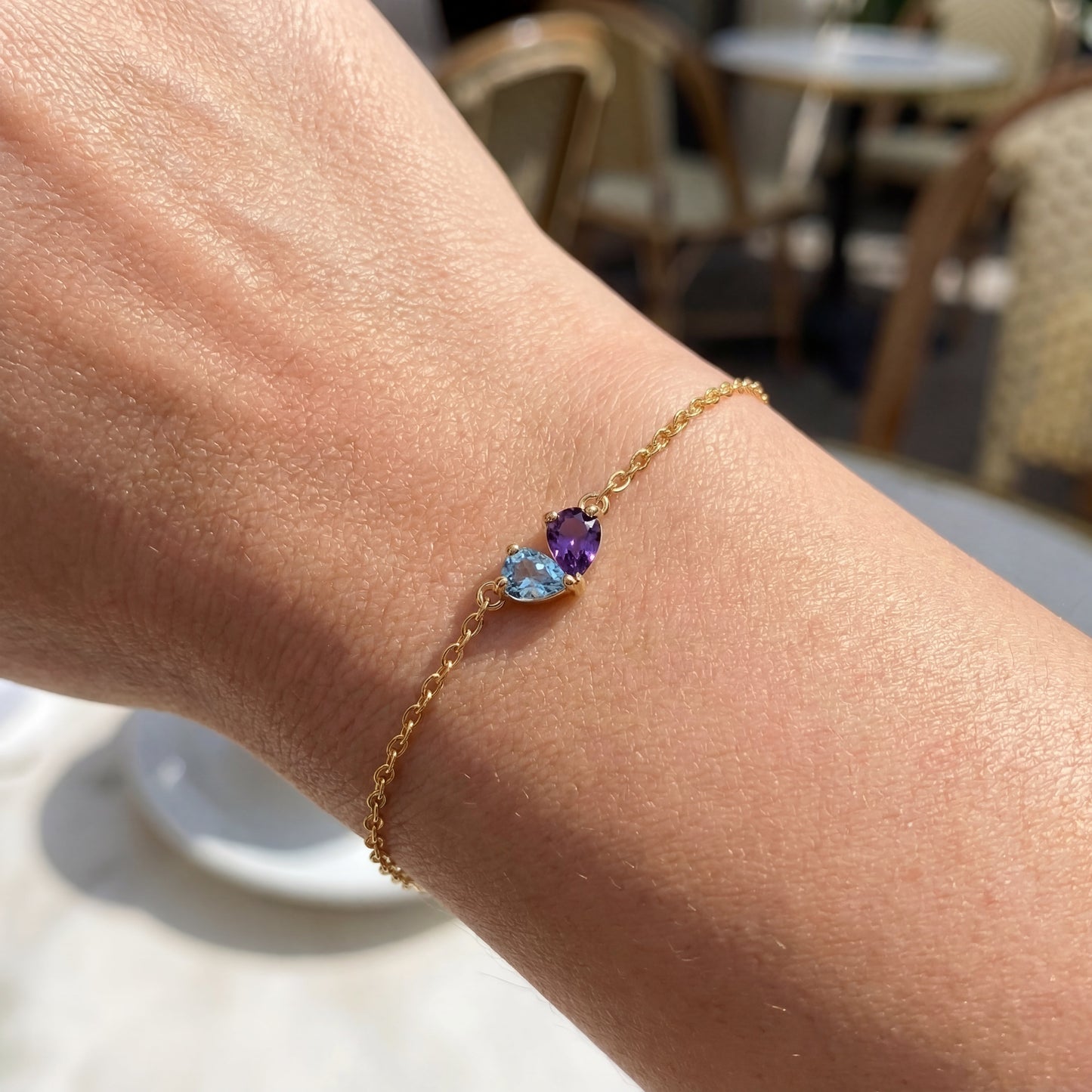 Pulseira "Twin Hearts"