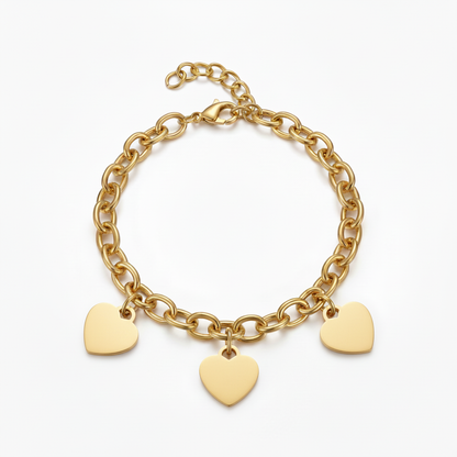 Pulseira Inicial "Custom Hearts"