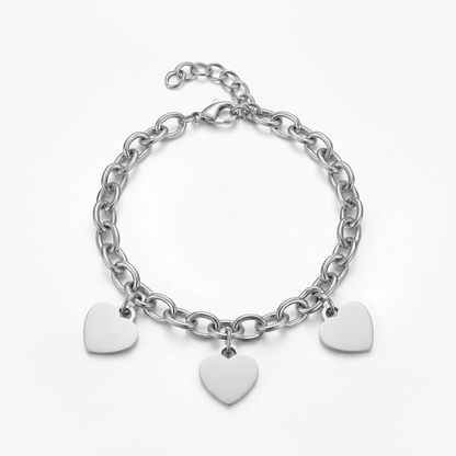 Pulseira Inicial "Custom Hearts"