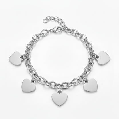 Pulseira Inicial "Custom Hearts"