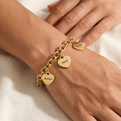 Pulseira Inicial "Custom Hearts"