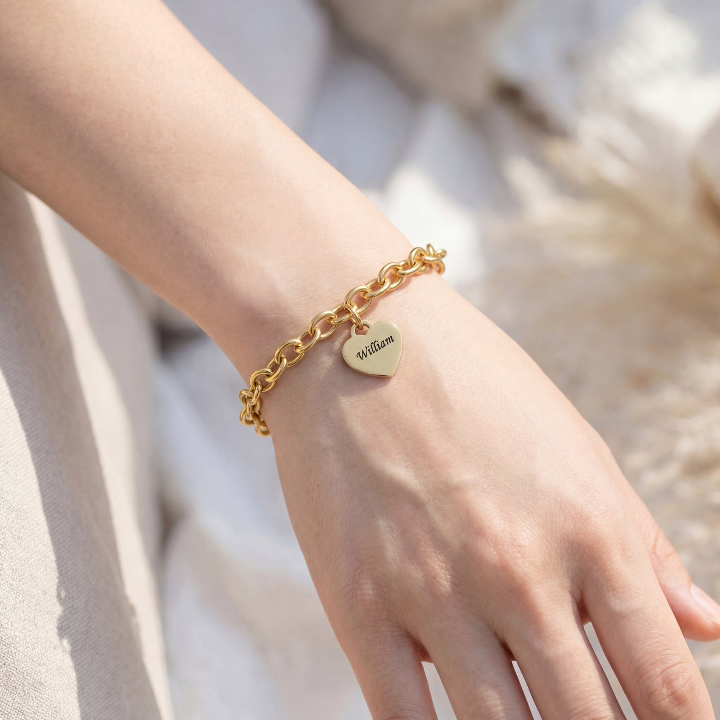 Pulseira Inicial "Custom Hearts"