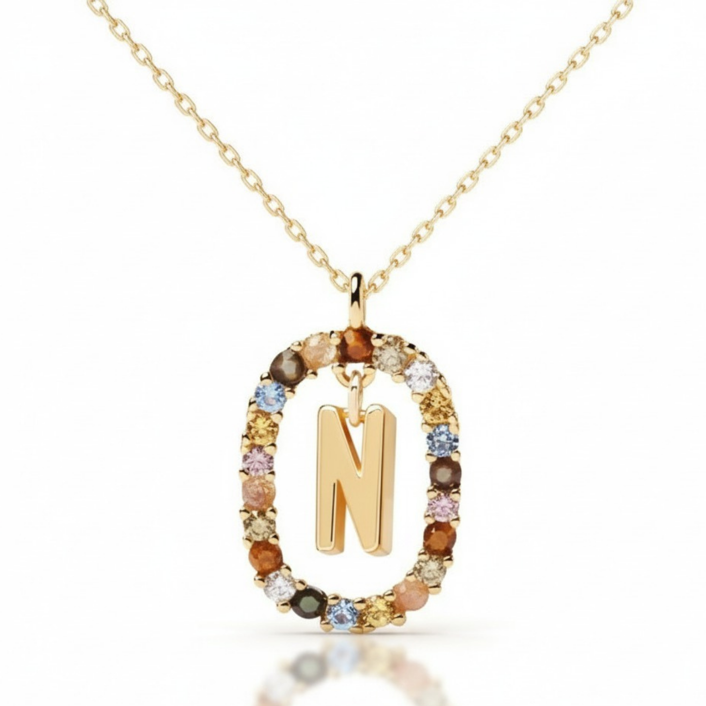 Colar Inicial "Rainbow"