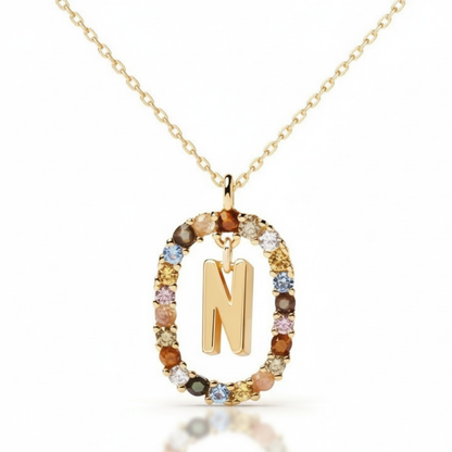 Colar Inicial "Rainbow"