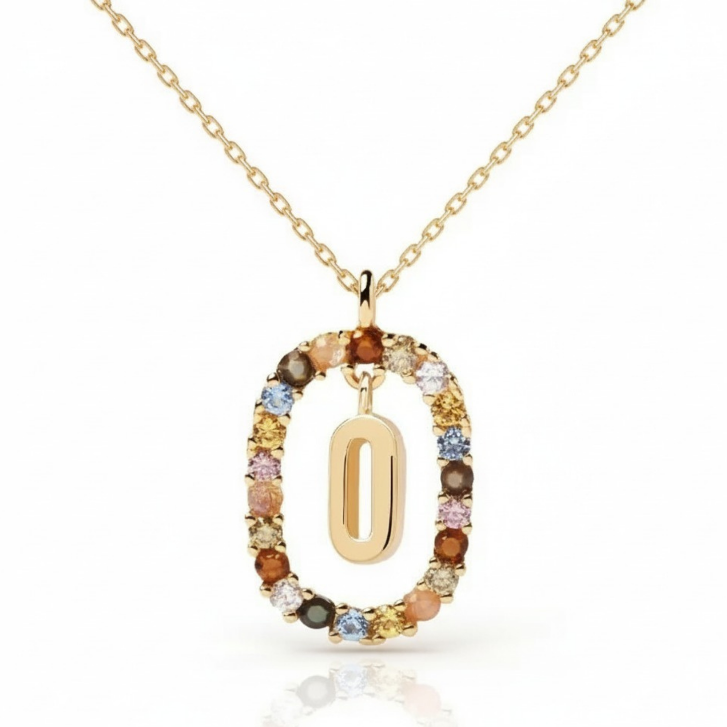 Colar Inicial "Rainbow"