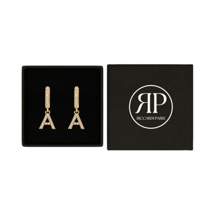 Brincos Initial "Crystal"