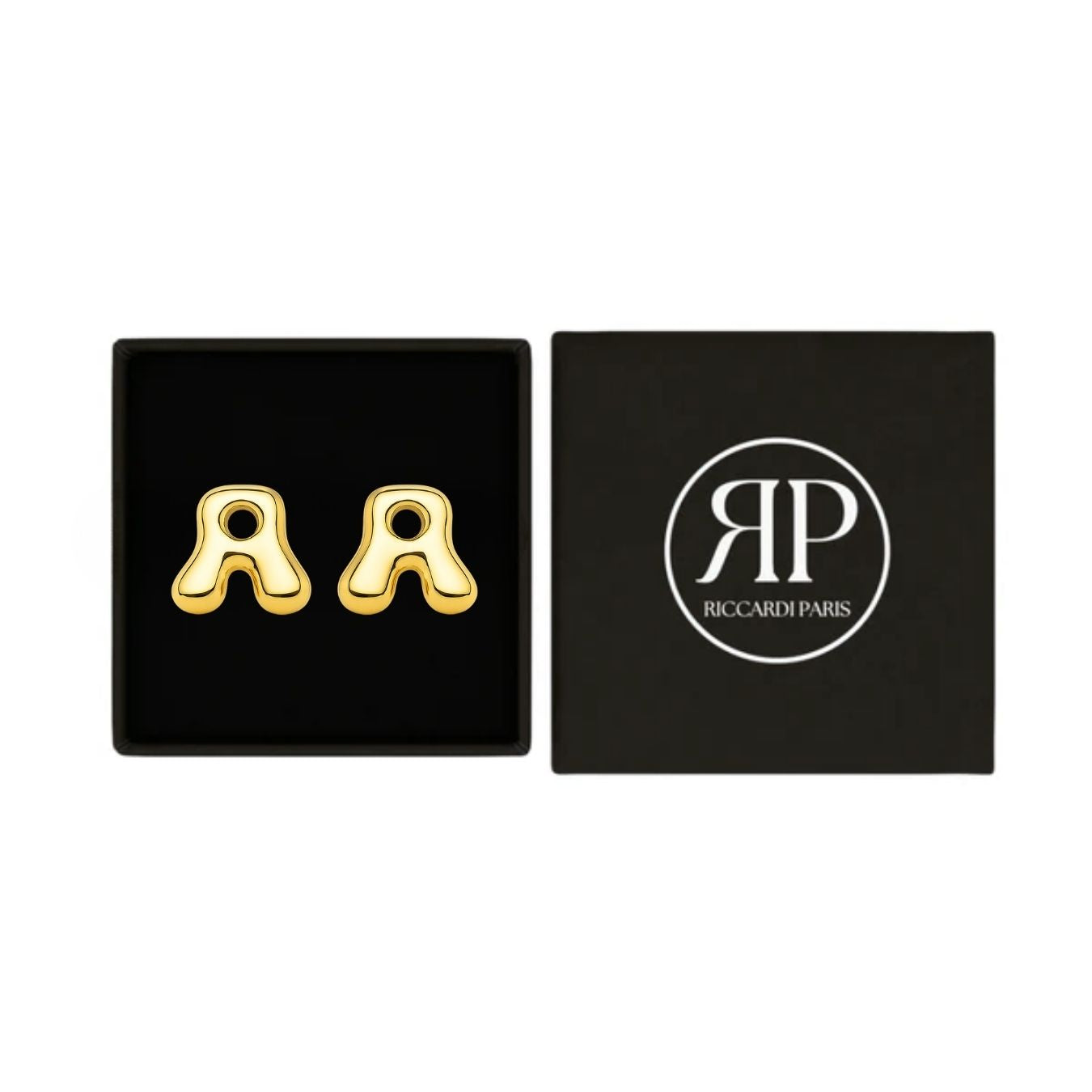 Brincos Initial "Luxe Bubble"