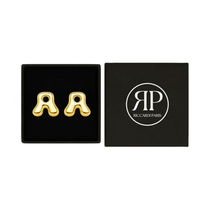 Brincos Initial "Luxe Bubble"