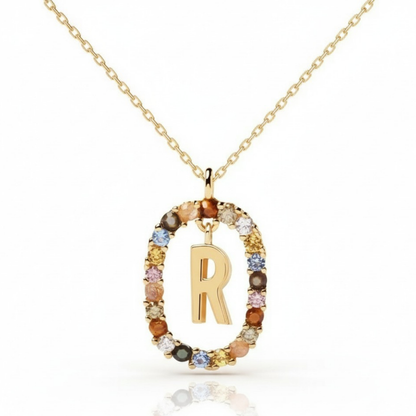 Colar Inicial "Rainbow"