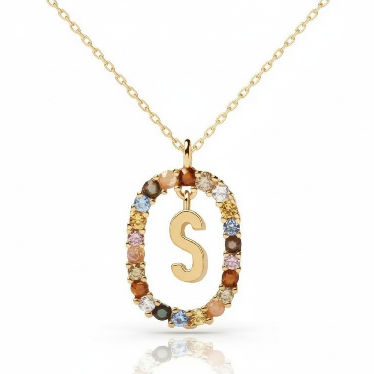 Colar Inicial "Rainbow"