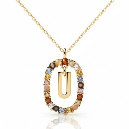 Colar Inicial "Rainbow"