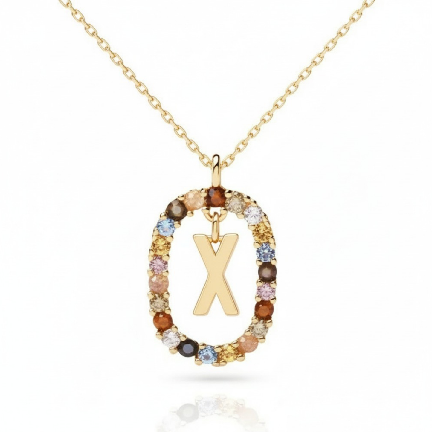 Colar Inicial "Rainbow"