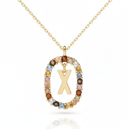 Colar Inicial "Rainbow"