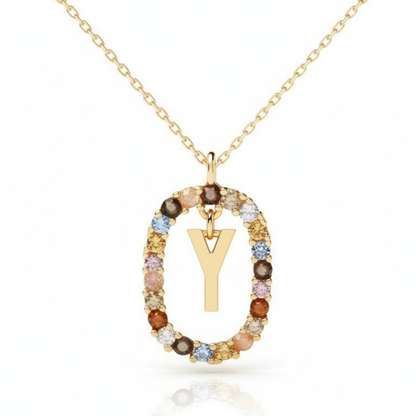 Colar Inicial "Rainbow"