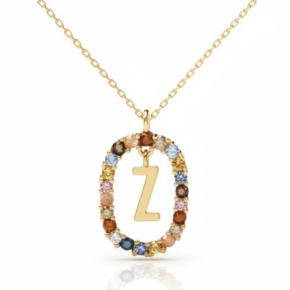 Colar Inicial "Rainbow"