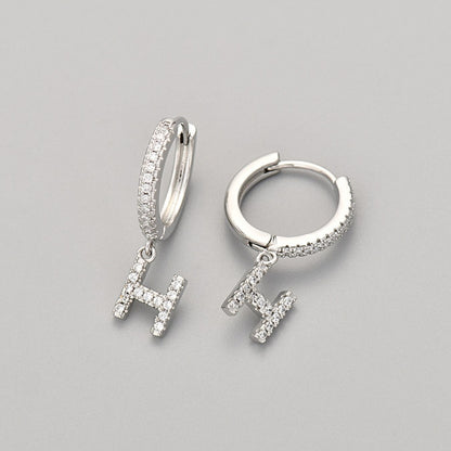 Brincos Initial "Crystal"