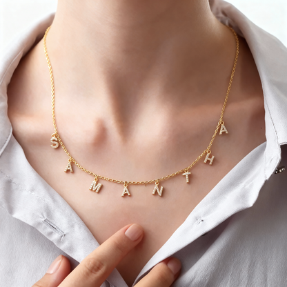 Colar com Nome "Sparkles"