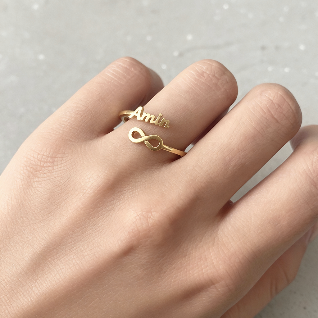 Anel com Nome Ajustável "Eternal Bond"