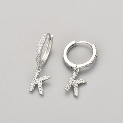 Brincos Initial "Crystal"