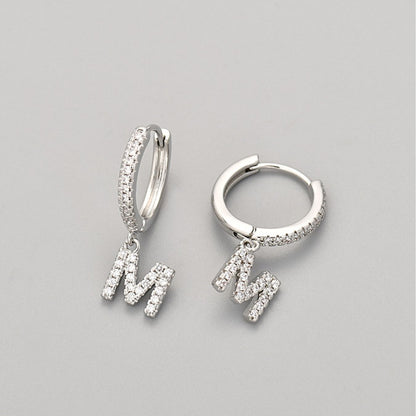 Brincos Initial "Crystal"