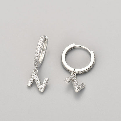 Brincos Initial "Crystal"