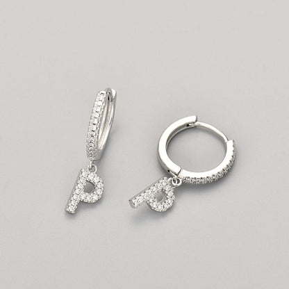 Brincos Initial "Crystal"