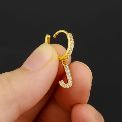 Brincos Initial "Crystal"