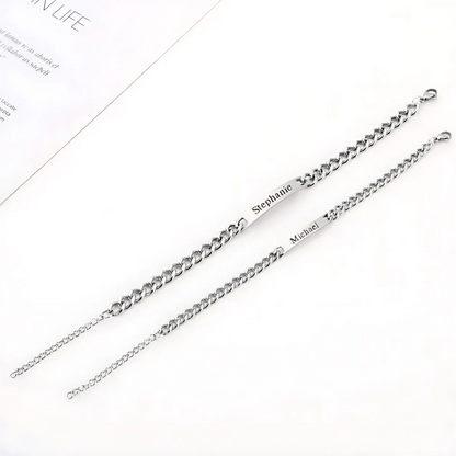 Conjunto de Pulseiras Outmatching "Love Locked"