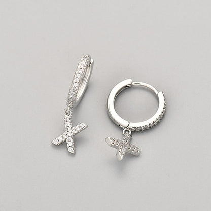 Brincos Initial "Crystal"