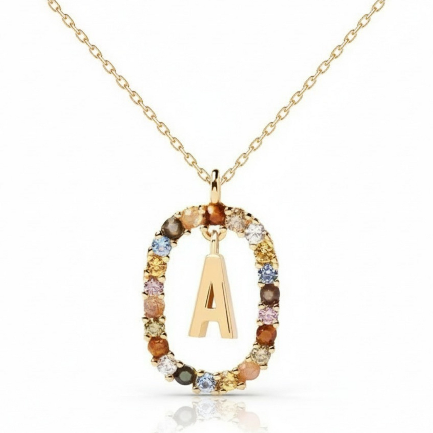 Colar Inicial "Rainbow"