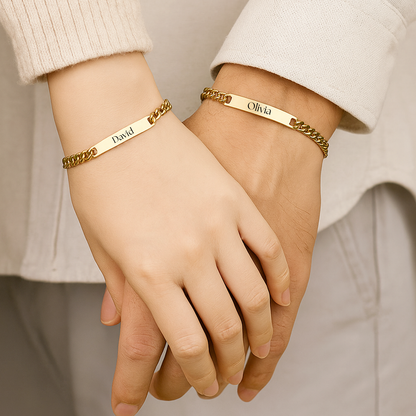 Conjunto de Pulseiras Outmatching "Love Locked"