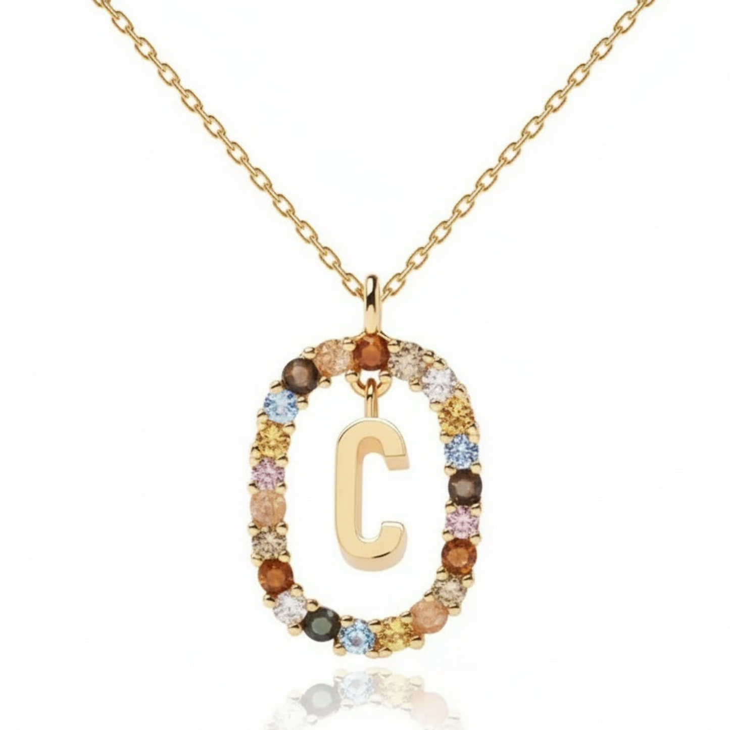 Colar Inicial "Rainbow"