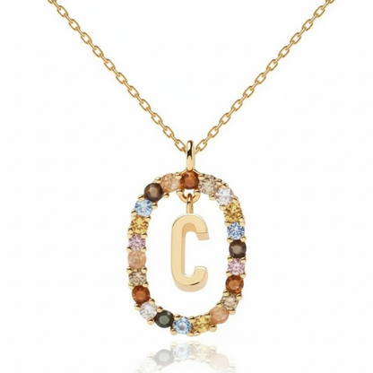 Colar Inicial "Rainbow"