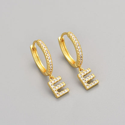 Brincos Initial "Crystal"