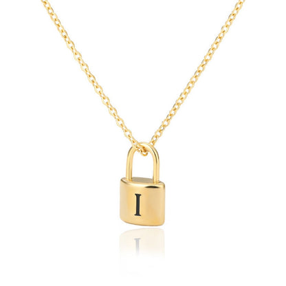 Colar Inicial "Gold Lock"
