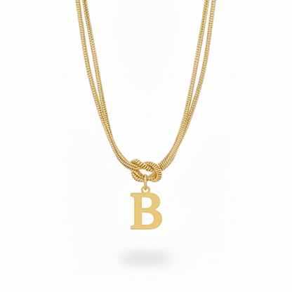 Colar Inicial "Alphabet Knot"