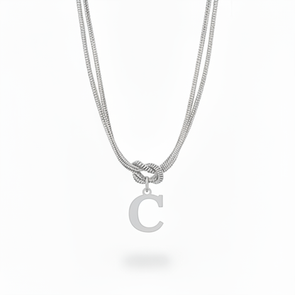Colar Inicial "Alphabet Knot"