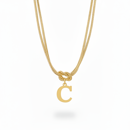 Colar Inicial "Alphabet Knot"