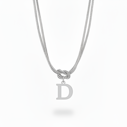 Colar Inicial "Alphabet Knot"