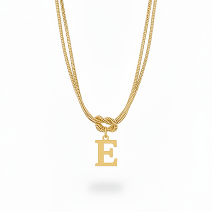 Colar Inicial "Alphabet Knot"